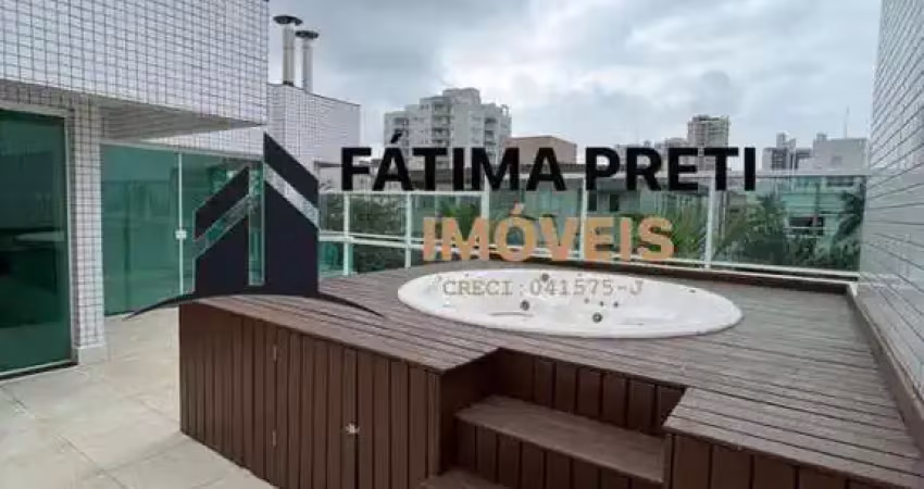 Cobertura para Venda em Guarujá, Tombo, 3 dormitórios, 1 suíte, 2 banheiros, 2 vagas