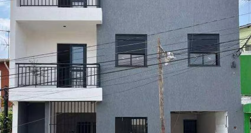 Studio com 48 m² 2 quartos, 1 banheiro, cozinha, sem vaga e sem lazer.