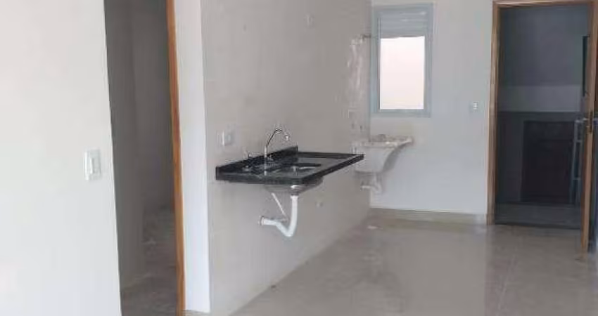 Apartamento em condomínio novo com 2 quartos e 1 vaga de garagem para moto.