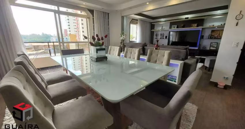 Apartamento porteira fechada de 137m², sala ampliada e sacada, 2 suítes - sta terezinha, santo andré