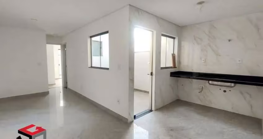 Apartamento com elevador, 2 dormitórios, suíte, vila pires em santo andré.