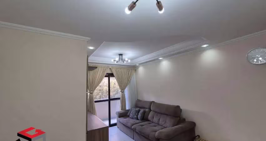 Apartamento 3 quartos 1 suíte 1 vaga mobiliado valparaiso - santo andré - sp