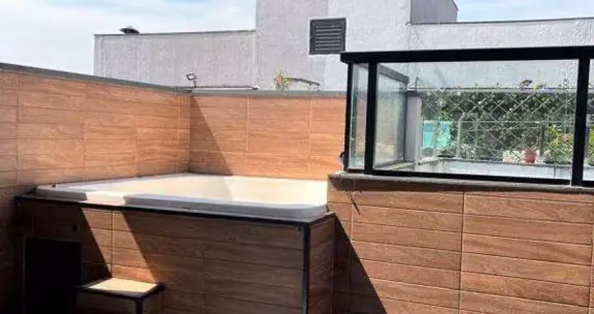 Cobertura à venda 2 quartos 1 suíte 1 vaga humaitá - santo andré - sp