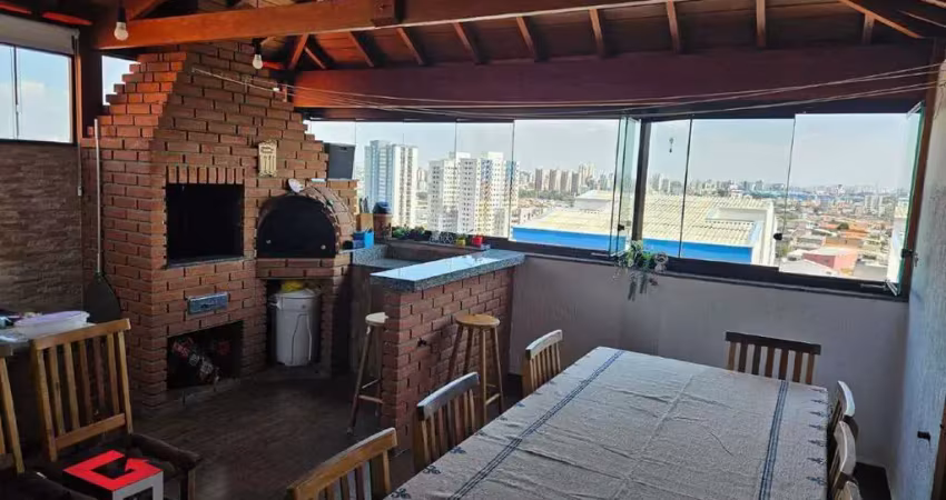 Cobertura à venda 2 quartos 1 suíte 2 vagas vila aquilino - santo andré - sp