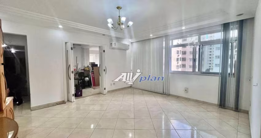 Apartamento com 3 dormitórios para alugar, 144 m² por R$ 7.500,00/mês - Gonzaga - Santos/SP