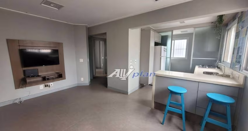 Apartamento com 2 dormitórios para alugar, 65 m² por R$ 4.500/mês - Gonzaga - Santos/SP