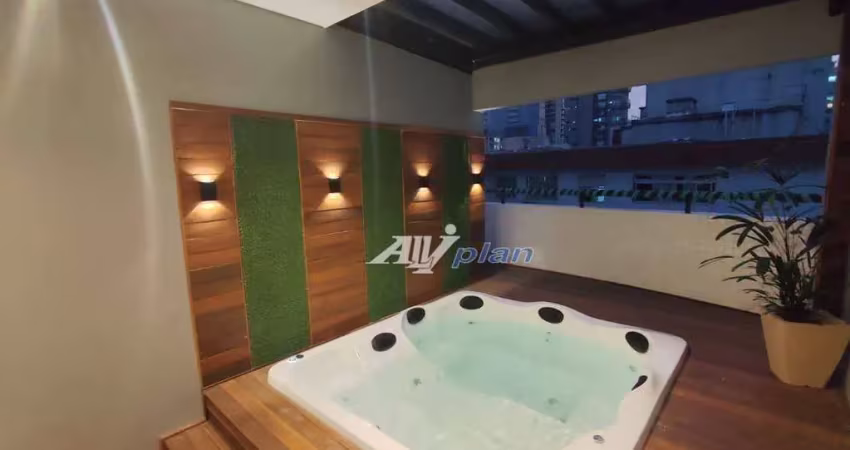 Cobertura com 3 dormitórios à venda por r$ 1.980.000,00 - pompéia - santos/sp