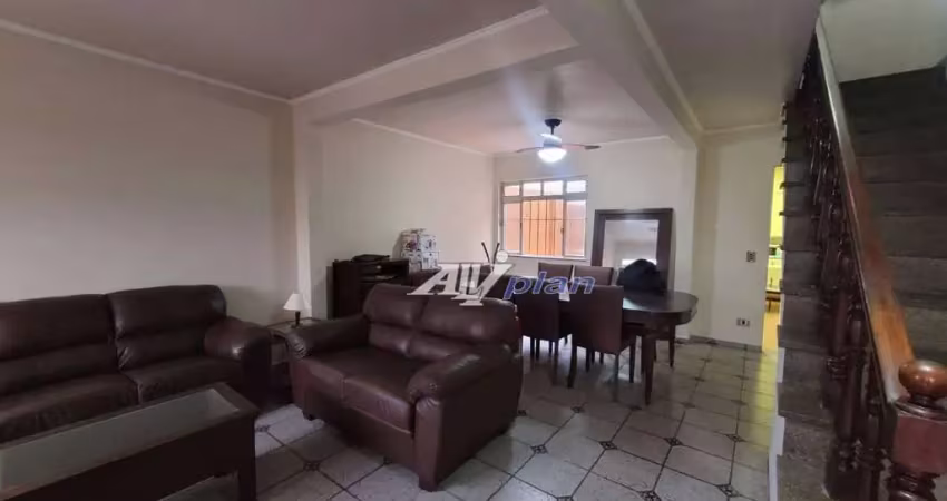 Casa com 3 dormitórios para alugar por r$ 4.500/mês - gonzaga - santos/sp