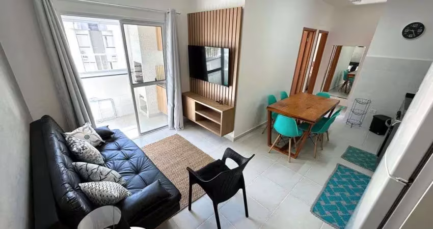 Apartamento novo no perequê-mirim com 2 dormitórios, 1suíte e varanda gourmet.