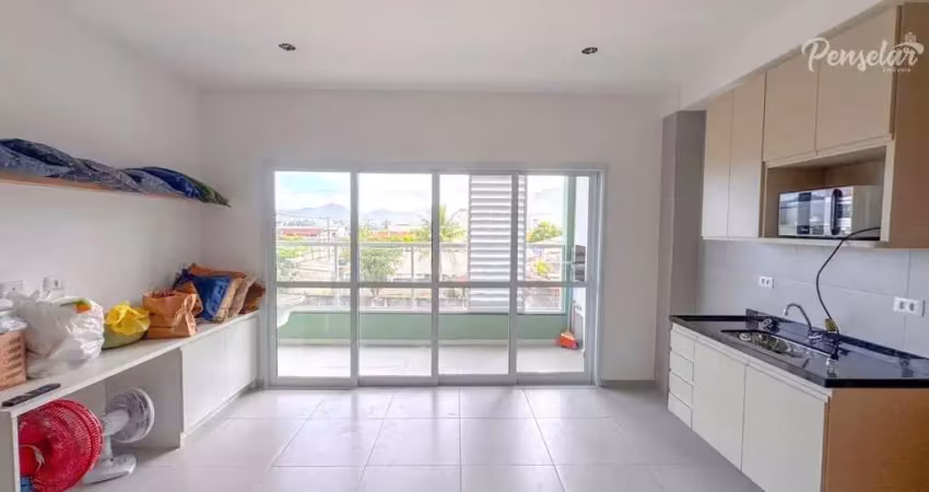 Ubatuba - apartamento studio novo com churrasqueira na varanda piscina e sauna