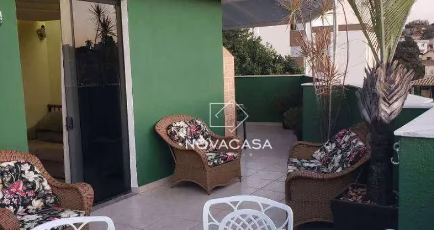 Cobertura com 2 dormitórios à venda, 221 m² por r$ 750.000,00 - santa amélia - belo horizonte/mg
