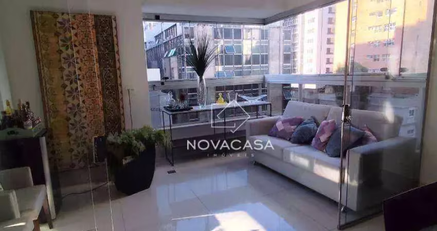 Apartamento com 4 dormitórios à venda, 151 m² por r$ 2.220.000 - lourdes - belo horizonte/mg
