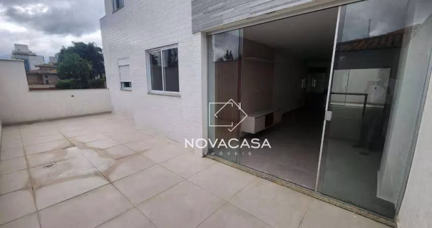 Apartamento garden com 4 dormitórios à venda, 153 m² por r$ 1.200.000 - castelo - belo horizonte/mg