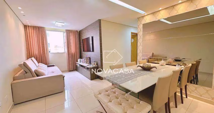 Apartamento com 3 dormitórios à venda, 80 m² por r$ 450.000,00 - planalto - belo horizonte/mg