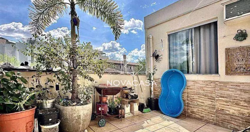 Cobertura com 4 dormitórios à venda, 92 m² por r$ 439.000 - santa amélia - belo horizonte/mg