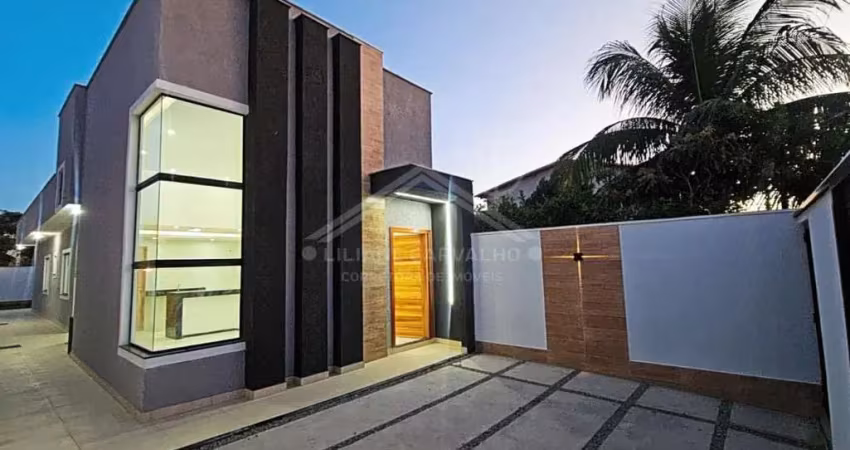 Casa para venda em maricá, jardim atlântico central (itaipuaçu), 3 dormitórios, 3 suítes, 4 banheiros, 1 vaga