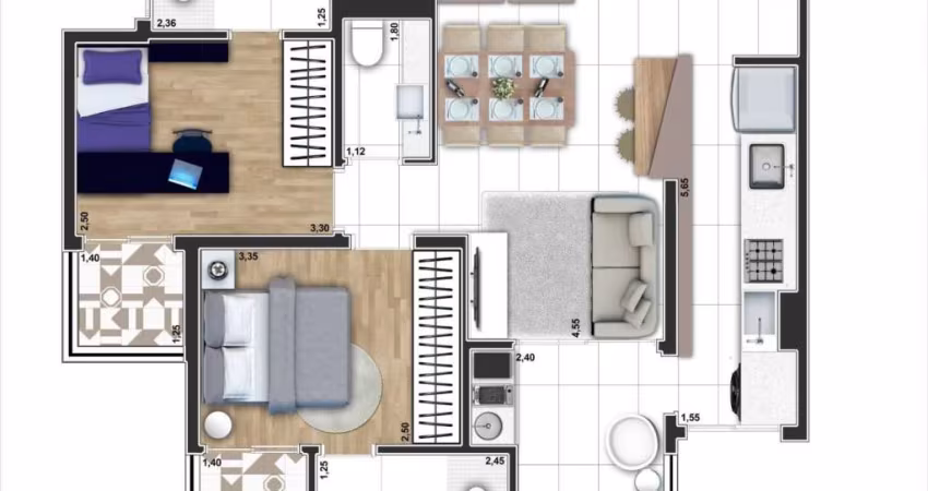 Apartamento com 2 dormitórios à venda, 67 m² por R$ 769.000,00 - Jardim - Santo André/SP