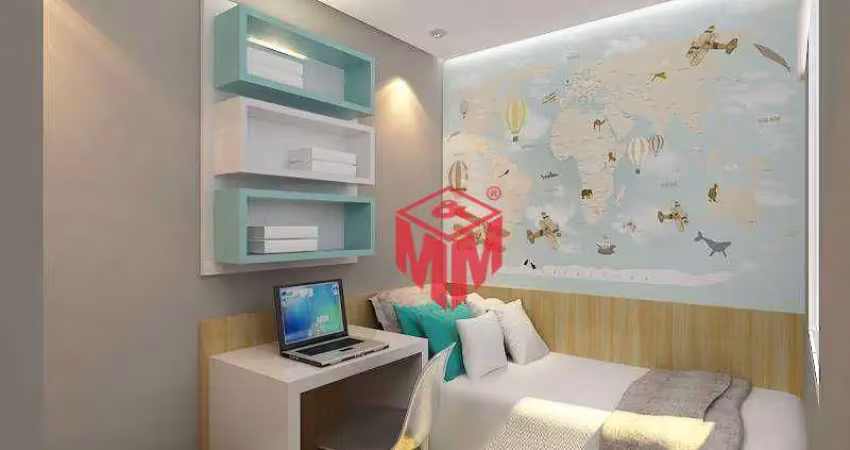 Apartamento com 2 dormitórios à venda, 46 m² por r$ 309.000,00 - vila guarani - santo andré/sp