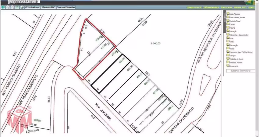 Terreno à venda, 1205 m² por r$ 2.100.000,00 - paraíso - santo andré/sp