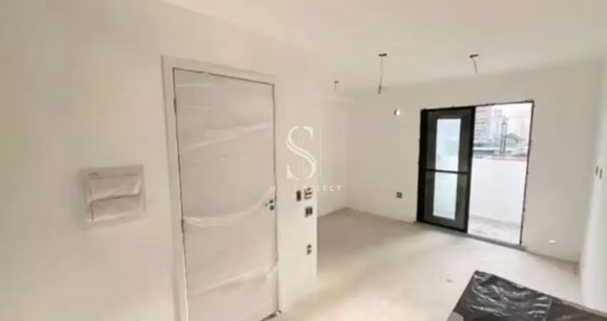 Condomínio my one estação brooklin. studio com 26m² 1 dormitório, 1 banheiro com  sacada
