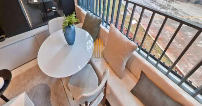 Condomínio v3rso jardins - studio de 23m² com dormitório, banheiro e varanda.