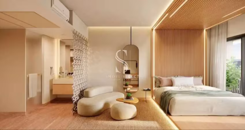 Condomínio verso alameda santos na cerqueira cesar - studio 23,72m2 com 1 suíte e 1 banheiro
