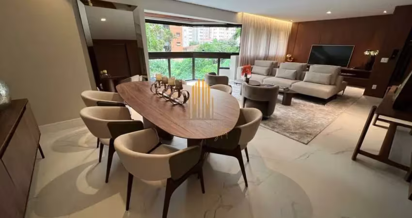 Manso oscar peterson na vila nova conceição, apartamento mobiliado  de 159m² com 3 suítes, 3 vagas.