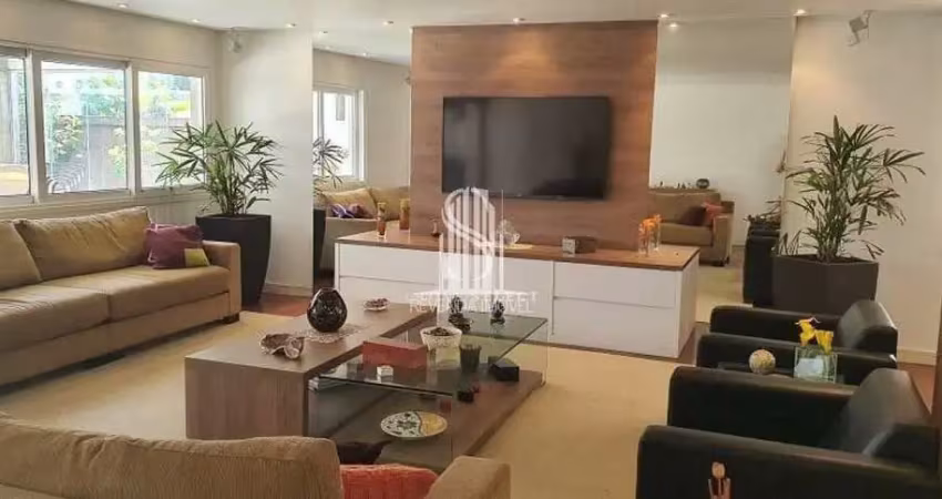 Chácara monte alegre - sobrado de 450m² com 4 dormitórios  sendo 2 suites e 4 vagas