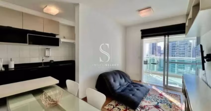 Condomínio sky campo belo - apartamento mobiliado com 49 m², 1 dormitório, com 1 banheiro, 1 vaga de