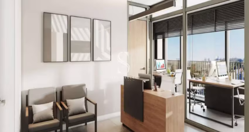 Condomínio h paulista em paraíso - sala comercial de 57m² com banheiro.