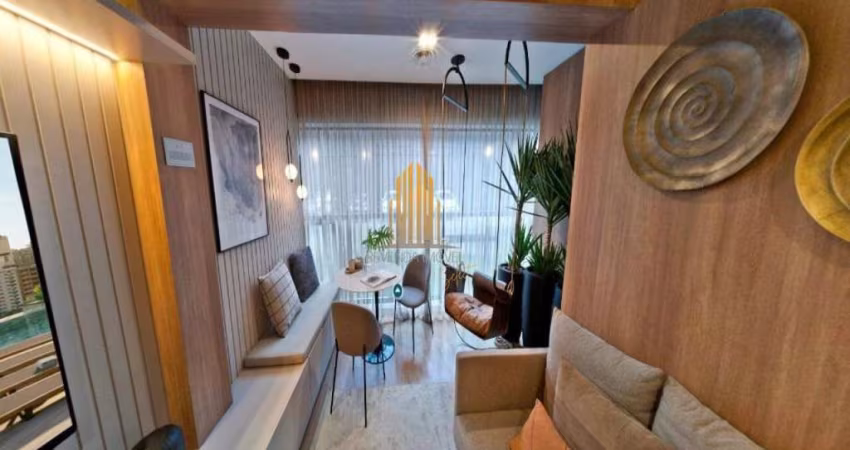 Condomínio Soma Perdizes, Apartamento de 45m² com 1 suíte, 1 vaga.