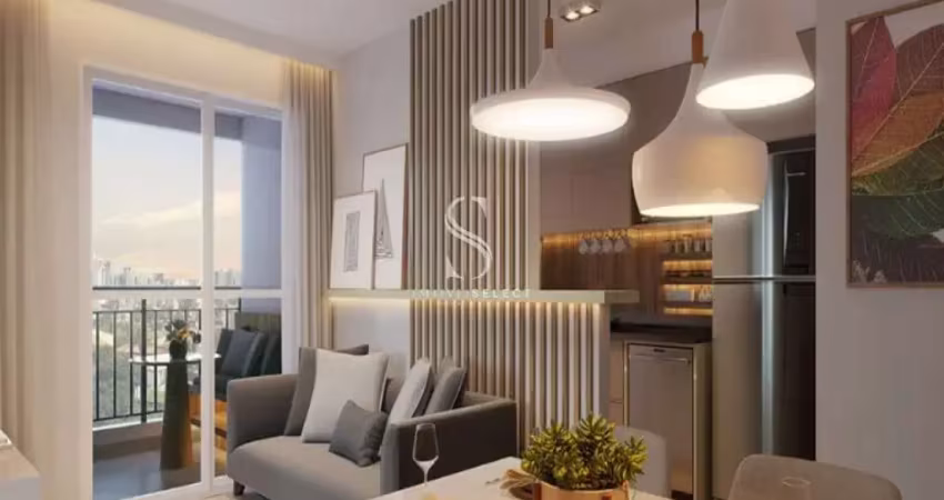 Condomínio gracia morumbi - apartamento de 56m² com 2 dormitórios, sala, 2 banheiros e vaga.