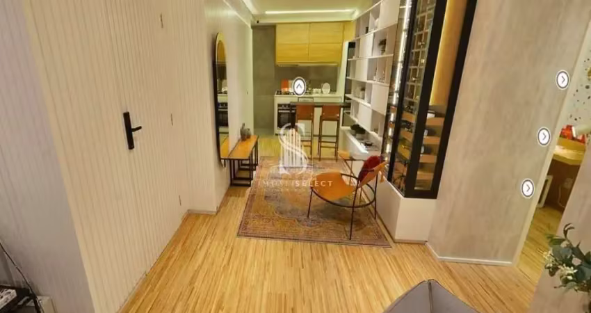 Condominio edition vila madalena, studio de 48m² com 1 dormitório, varanda, sem vaga.