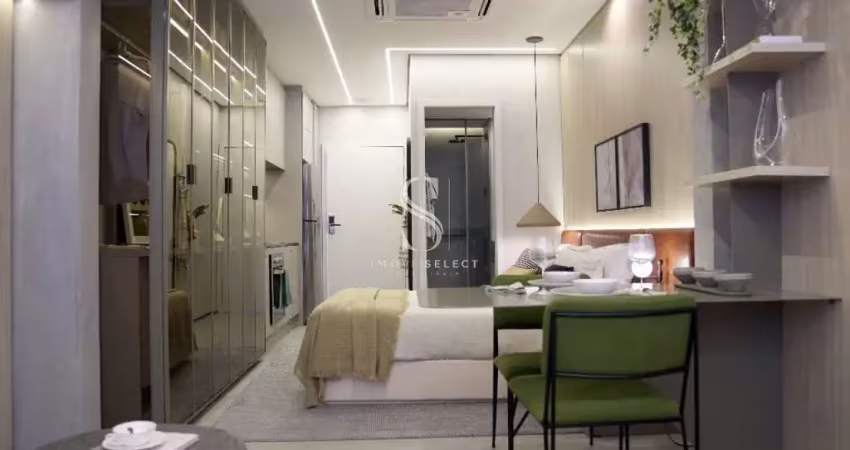 Condominio duo lifestyle by helbor no jardins, apartamento de 30m² com 1 dormitório, varanda, 1 vaga