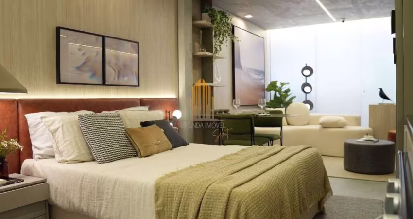 Condominio Duo Lifestyle By Helbor  no Jardins, Studio de 26m² com 1 dormitório, varanda, 1 vaga.