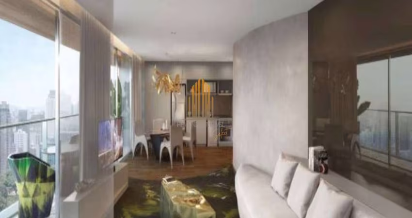 Condomínio W Residence a Vila Olímpia, Apartamento de 102m² com 2 suítes, 1 vaga.