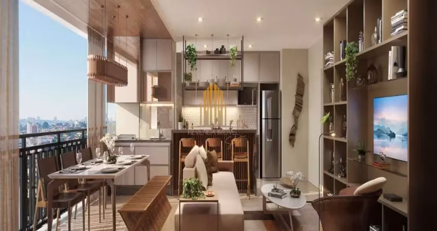 Condomínio brooklin 90 - apartamento de 69m² com 2 dormitórios, suíte, 2 banheiros e vaga.
