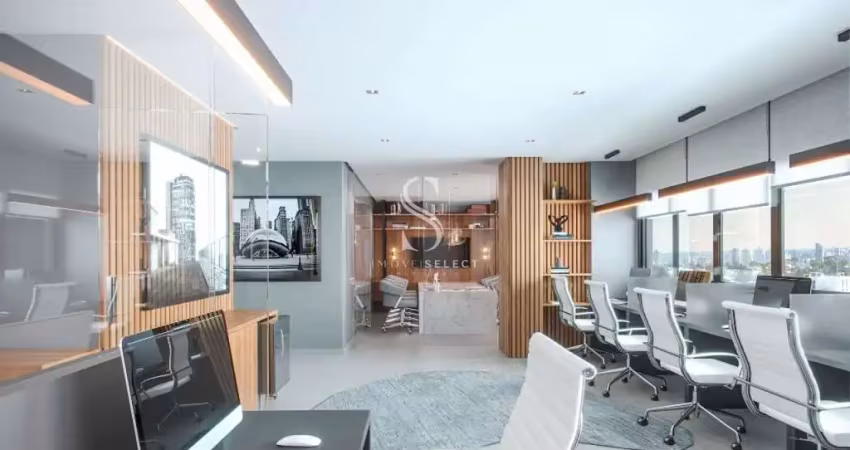 Condomínio viva benx pinheiros - sala comercial de 70m² com sala de reunião e banheiro.