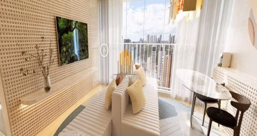 Condominio The Choice Pinheiros, Studio Residencial de 49m² com 1 suíte, 1 terraço, 1 vaga.