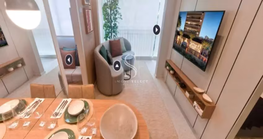 Condomínio nex one aimberê - studio de 84m² com 2 dormitórios, banheiro e varanda.
