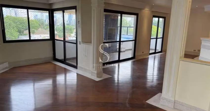 Condomínio karina cidade monções-  apartamento de 216m² com 3 suites, 4 banheiros e 3 vagas
