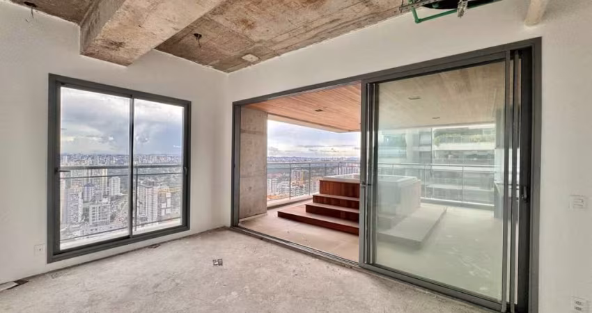 Condomínio O Parque no Brooklin, Apartamento de 74m² com 1 dormitório, varanda gourmet, sem vaga.