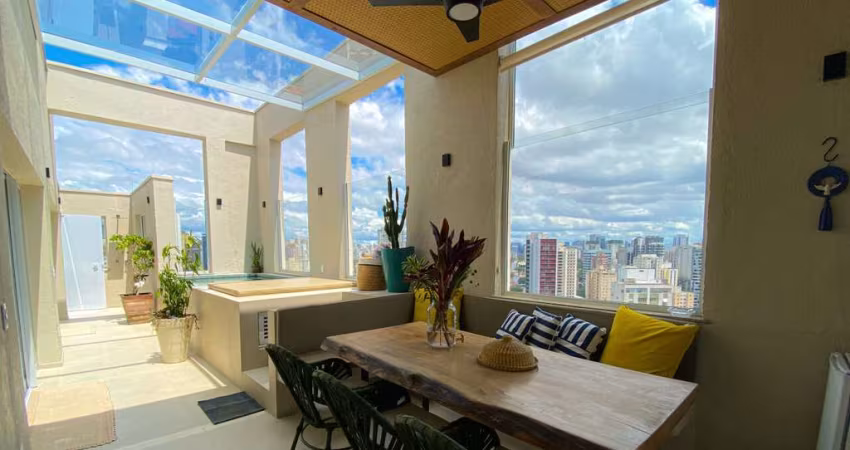OLIMPIA SPECIAL SPACE, COBERTURA PENTHOUSE DE 148M² COM 2 SUÍTES E 3 VAGAS DE GARAGEM.
