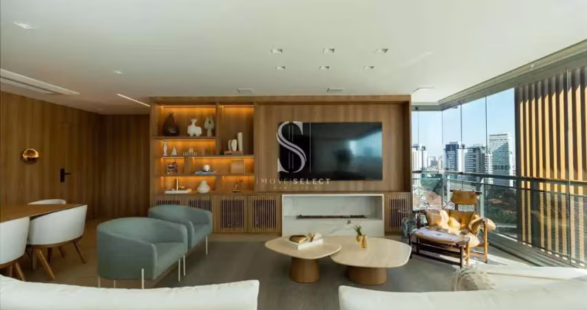 Condomínio o parque brooklin - apartamento de 197m² com 3 suítes, 5 banheiros e 3 vagas.