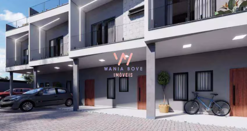 Sobrado a 200m da praia com 2 dormitórios à venda, 148m² por r$584.000 - massaguaçu - caraguatatuba/sp