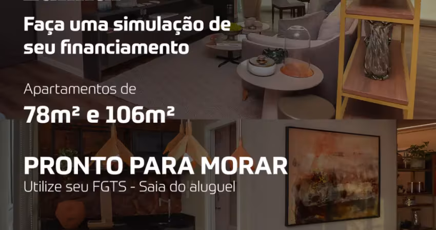Vendo apto na batista campos, torre lumiar com 78m2 e106m2 , com 2 e 3/4 sendo 1 suíte.