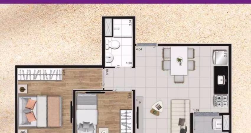 Apartamento à venda, 41 m² por R$ 359.999,95 - Vila Vermelha - São Paulo/SP