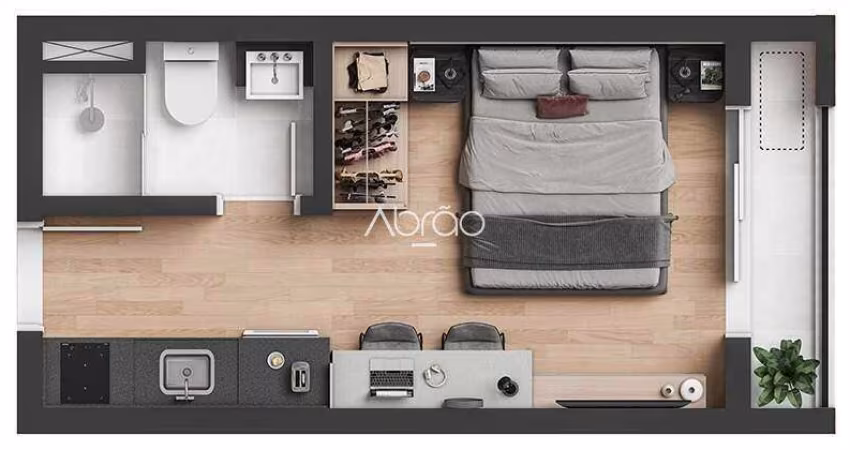 Studio à venda, 1 quarto, Rebouças - Curitiba/PR