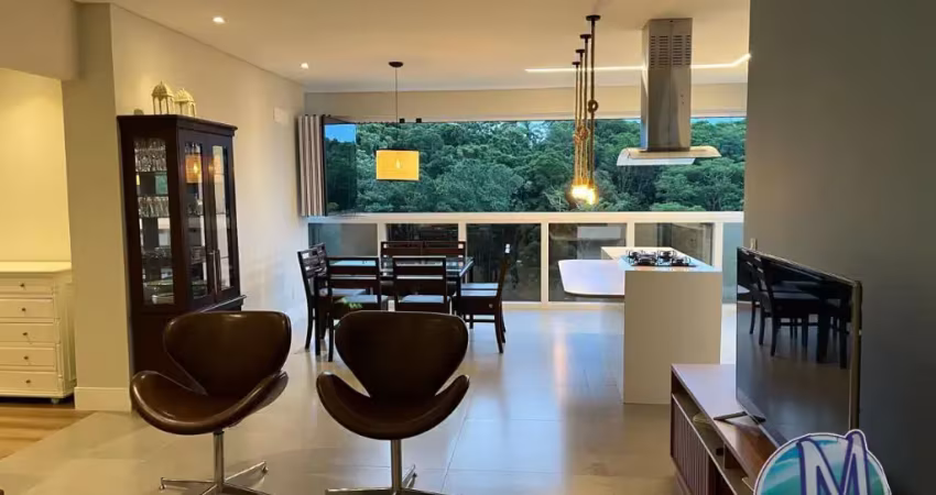 Apartamento mobiliado padrão com vista mar  3 suítes em penha santa catarina