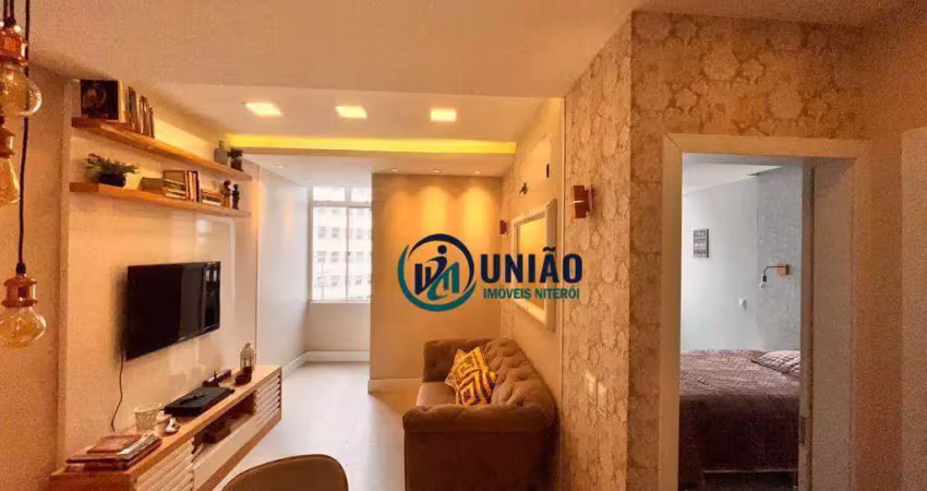 Apartamento com 2 quartos à venda, 65 m² por r$ 400.000 - centro - niterói/rj